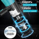 Акумуляторний пилосос Psogpone 550W 45000Па для Makita 18V: 6-в-1, HEPA, 2 АКБ 5.5Аг, LED-щітка, Velvet Black