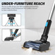 Акумуляторний пилосос Psogpone 550W 45000Па для Makita 18V: 6-в-1, HEPA, 2 АКБ 5.5Аг, LED-щітка, Velvet Black