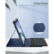 Чохол JADEMALL для iPad Pro 11 дюймів з клавіатурою (M4) 2024 - Бездротовий знімний чохол-клавіатура QWERTZ