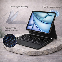 Чохол-клавіатура з тачпадом для iPad Air 4/5 (10.9") Magic Keyboard Bluetooth кейс з підсвіткою та магнітним кріпленням