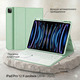 Клавіатура-чохол з трекпадом для iPad Pro 12.9" (2022–2018) 6-го/5-го/4-го/3-го — світло зелений, як ноутбук у твоїх руках QWERTZU