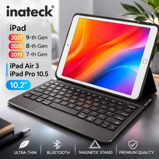 Чохол-клавіатура Inateck для iPad 2021 9-го/2020 8-го/2019 7-го покоління 10,2 дюймів, iPad Air 3/Pro 10,5 дюймів, ультратонкий
