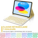 Чохол-клавіатура JADEMALL для iPad 10 (10.9", 2022, A2696/A2757/A2777), Bluetooth, QWERTZU, знімна, жовтий