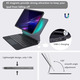 Чохол-клавіатура з підсвіткою та трекпадом Magic Keyboard для iPad Air 11 дюймів (M3 2025 / M2 2024), iPad Pro 11 дюймів 4-е, 3-е