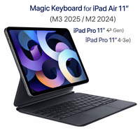 Чохол-клавіатура з підсвіткою та трекпадом Magic Keyboard для iPad Air 11 дюймів (M3 2025 / M2 2024), iPad Pro 11 дюймів 4-е, 3-е