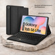 Чохол-клавіатура JADEMALL для Samsung Galaxy Tab S6 Lite 10.4 дюймів 2022/2020, знімна магнітна Bluetooth-клавіатура QWERTZU