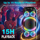 Bluetooth колонка BOHINI T77 160Вт, потужний бумбокс із сабвуфером, RGB підсвітка, TWS, гучний стереозвук, бас
