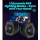 Ігрові колонки Edifier G2000 RGB Black: 32 Вт, Bluetooth 5.1, USB, AUX, 12 ефектів підсвічування, EQ режими