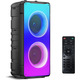 Bluetooth колонка TAMPORAD A67 80Вт, портативний бумбокс 60Вт RMS, TWS, FM, RGB підсвітка, 10000 мАг, бас