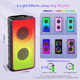 Bluetooth колонка TAMPORAD A67 80Вт, портативний бумбокс 60Вт RMS, TWS, FM, RGB підсвітка, 10000 мАг, бас