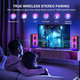 Bluetooth колонка TAMPORAD A67 80Вт, портативний бумбокс 60Вт RMS, TWS, FM, RGB підсвітка, 10000 мАг, бас