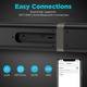 Саундбар 2.0 HoYLluDLL 32" 2-в-1: роздільна конструкція, 3D об'ємний звук, Bluetooth 5.3, HDMI ARC, Оптичний, AUX