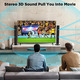 Саундбар 2.0 HoYLluDLL 32" 2-в-1: роздільна конструкція, 3D об'ємний звук, Bluetooth 5.3, HDMI ARC, Оптичний, AUX