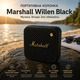 Портативна колонка Marshall Willen Black: Bluetooth 5.1, захист IP67, 15+ годин автономності, вбудований мікрофон, колір Black