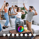 Караоке-система Vaustar PartyBox: Портативна Bluetooth колонка з 2 бездротовими мікрофонами, TWS, LED-шоу та ременем