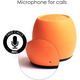 Портативна Bluetooth колонка Boompods Zero Orange Бездротова міні акустика 10W Водонепроникна IPX6 з мікрофоном та функцією селфі