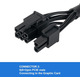 СТОК Кабель PCIE YieJoya для EVGA, 65 см
