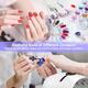 Професійна УФ/LED лампа для манікюру NAILGIRLS 48 Вт, портативна сушарка для гель-лаку, смарт-датчик, 3 таймери, біла