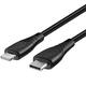 Зарядний кабель USB Type-C з нейлоновим плетенням, сертифікований MFi, кабель Apple Lightning, швидка зарядка (швидше в 2,5 рази)