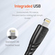 Зарядний кабель USB Type-C з нейлоновим плетенням, сертифікований MFi, кабель Apple Lightning, швидка зарядка (швидше в 2,5 рази)