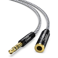 Кабель AUX 3.5 mm - 3.5 mm mini jack M / F Tiegem 1 метр