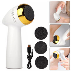 Уцінка Електрична пемза для педикюру Pedicure File акуумуляторна роликова пилка для чищення мозолів з набором пемз