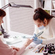 Уцінка Електричний фрезер для манікюру NAILGIRLS T18 35000 об/хв, акумуляторний, 11 фрез, професійний для гелю та акрилу