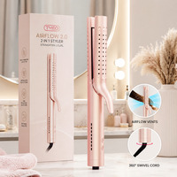 Плойка-стайлер 2 в 1 TYMO Airflow 2.0 Rose Gold: випрямляч та бігуді, іонізація, 5 режимів, титанове покриття