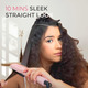 Щітка-випрямляч для волосся TYMO Ring Pink: Керамічний гребінець, 5 режимів, нагрів 20с, Колір Рожева Сакура