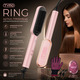 Щітка-випрямляч для волосся TYMO Ring Pink: Керамічний гребінець, 5 режимів, нагрів 20с, Колір Рожева Сакура