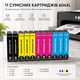 Картриджі 604XL для Epson XP-2200 XP-3200 XP-4200 WF-2910 WF-2930 WF-2950, набір 11 шт