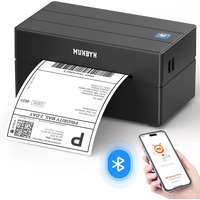 Термопринтер етикеток MUNBYN RealWriter 130B (Bluetooth / USB) бездротовий термопринтер 4x6 для посилок