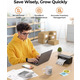 Термопринтер етикеток MUNBYN RealWriter 130B (Bluetooth / USB) бездротовий термопринтер 4x6 для посилок