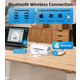 Термопринтер етикеток ORGSTA T001 Plus (4x6) Bluetooth/USB для Нової Пошти, Укрпошти, Amazon FBA, білий