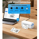Термопринтер етикеток ORGSTA T001 Plus (4x6) Bluetooth/USB для Нової Пошти, Укрпошти, Amazon FBA, білий
