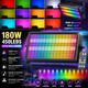 Професійний LED прожектор-стробоскоп LeLegt 150W Thunderbolt: RGBW ефект, 450 світлодіодів, DMX512, пульт ДК