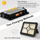 Акумуляторний прожектор iodoo 200W 20600mAh Сонячна панель Переносний ліхтар 20000 Lm IP66 для кемпінгу та дому