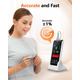 Пульсоксиметр акумуляторний на палець HealthTree JKS50F Bluetooth — Портативний оксиметр з OLED-дисплеєм та пам'яттю (НТ-JKS50F)
