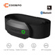 Нагрудний пульсометр Coospo H808S Bluetooth ANT+: професійний датчик серцевого ритму для бігу та велоспорту, IP67, Black