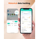 Пульсоксиметр акумуляторний на палець HealthTree JKS50F Bluetooth — Портативний оксиметр з OLED-дисплеєм та пам'яттю (НТ-JKS50F)