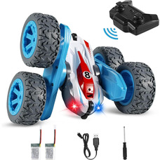 Дитяча автомобільна іграшка Kizmyee на дистанційному управлінні, 4WD RC трюкова автомобільна іграшка, 2,4 ГГц обертовий двосторонн