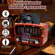 Ретро-радіо Pilanmall AM/FM/SW з Bluetooth 5.0 — Портативна акустика, Акумулятор 1800 мАг, Solar, USB, TF, AUX