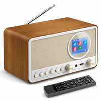Ретро-радіо ETDEUH DAB+/FM Bluetooth 5.0 White: Hi-Fi звук 5Вт, USB, AUX, Пульт ДК та Подвійний Будильник — Преміум Дизайн