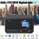 Ретро-радіо ETDEUH DAB+/FM Bluetooth 5.0 black: Hi-Fi звук 5Вт, USB, AUX, Пульт ДК та Подвійний Будильник — Преміум Дизайн