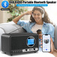 Ретро-радіо ETDEUH DAB+/FM Bluetooth 5.0 black: Hi-Fi звук 5Вт, USB, AUX, Пульт ДК та Подвійний Будильник — Преміум Дизайн