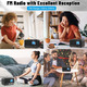 Ретро-радіо ETDEUH DAB+/FM Bluetooth 5.0 black: Hi-Fi звук 5Вт, USB, AUX, Пульт ДК та Подвійний Будильник — Преміум Дизайн