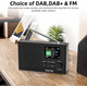Цифрове радіо WOVTE DAB з кольоровим дисплеєм, портативне акумуляторне або від мережі, невелике FM-радіо