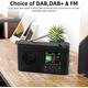 Портативний цифровий радіоприймач WOVTE DAB/DAB+/FM з Bluetooth акумуляторний бездротовий міні приймач Чорний