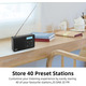 Портативний цифровий радіоприймач WOVTE DAB/DAB+/FM з Bluetooth акумуляторний кишеньковий міні приймач Чорний