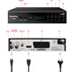Цифровий ефірний тюнер DVB-T2/C ресивер Romicta TNT HD H.265 HEVC Full HD 1080p Dolby звук універсальний пульт 2-в-1